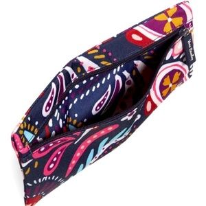 NWT Vera Bradley 2-Sided Lip/Eye Pencil Travel Makeup Pouch Case Painted Paisley